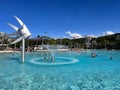 Cairns Esplanade Swimming Lagoon Queensland Australia Royalty Free Stock Photo