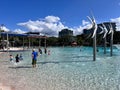 Cairns Esplanade Swimming Lagoon Queensland Australia Royalty Free Stock Photo