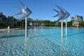 Cairns Esplanade Swimming Lagoon in Queensland Australia Royalty Free Stock Photo