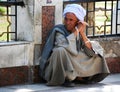 Locals and tourists in the historical Market of Khan Al khalili in Cairo, Egypt. Royalty Free Stock Photo