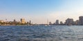 Nile river in the heart of Cairo city, Egypt Royalty Free Stock Photo