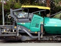 Track asphalt paver truck, A paver (road paver finisher, asphalt finisher, road paving machine) is a