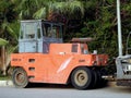 Wheeled Asphalt compactor paver truck, A paver (road paver finisher, asphalt finisher, road paving