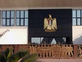 The platform in front of the unknown soldier memorial place and former president of Egypt Anwar Al Sadat grave