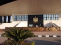 The platform in front of the unknown soldier memorial place and former president of Egypt Anwar Al Sadat grave