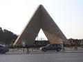 The unknown soldier memorial place and former president of Egypt Anwar Al Sadat grave