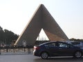 The unknown soldier memorial place and former president of Egypt Anwar Al Sadat grave