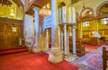 The old orthodox church in Coptic destrict of Cairo, Egypt Royalty Free Stock Photo