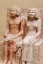 Ancient egyptian statuette in the Museum of Egyptian Antiquities in Cairo, Egypt