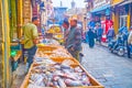 The food market in the heart of Cairo, Egypt Royalty Free Stock Photo