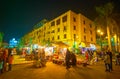 The market at night in Cairo, Egypt Royalty Free Stock Photo