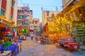 The popular market in Cairo, Egypt Royalty Free Stock Photo