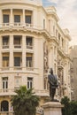 CAIRO, EGYPT - DECEMBER 29, 2021: Statue of Talaat Harb