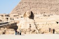 Tourists and guards at the Sphinx