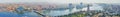 Wide panorama of Cairo, Egypt Royalty Free Stock Photo