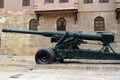 Cairo, Egypt, January 7 2023: Coastal gun cannon USSR Soviet Union used in October 1973 war from the Egyptian national military
