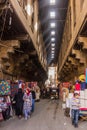 CAIRO, EGYPT - JANUARY 29, 2019: El-Khayamiya (Street of the Tentmakers) market in Cairo, Egy