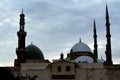 Cairo, Egypt, January 7 2023: The great mosque of Muhammad Ali Pasha or Alabaster mosque in Citadel of Cairo and The Sultan Al- Royalty Free Stock Photo