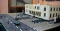 Cairo, Egypt, January 7 2023: A maquette model of Ismailia city police station in Cairo citadel museum commemorate Egyptian