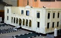 Cairo, Egypt, January 7 2023: A maquette model of Ismailia city police station in Cairo citadel museum commemorate Egyptian