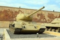 Cairo, Egypt, January 7 2023: old tanks, armored fighting vehicle used in old Egyptian wars from the Egyptian national military