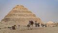 Cairo, Egypt - January 2020: The Pyramid of Djoser or Djeser and Zoser, or Step Pyramid is an archaeological remain in the Saqqara Royalty Free Stock Photo