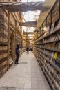 CAIRO, EGYPT - JANUARY 28, 2019: Street bookstore in the coptic part of Cairo, Egy Royalty Free Stock Photo