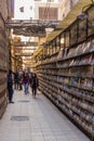 CAIRO, EGYPT - JANUARY 28, 2019: Street bookstore in the coptic part of Cairo, Egy Royalty Free Stock Photo