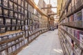 CAIRO, EGYPT - JANUARY 28, 2019: Street bookstore in the coptic part of Cairo, Egy Royalty Free Stock Photo