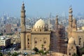 Sultan Hassan and Al Rifa'i Mosques in old Cairo city Citadel square, very famous Islamic mosques i Royalty Free Stock Photo