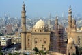 Sultan Hassan and Al Rifa'i Mosques in old Cairo city Citadel square, very famous Islamic mosques i Royalty Free Stock Photo