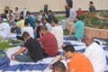 Muslims in Egypt perform Eid Al Adha religious rituals in the open air space near the mosque, Islamic