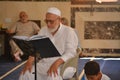 A Noble Quran reading ring inside a mosque at the day of Arafah or Arafat before Eid Al-Adha