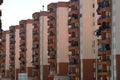 Egyptian social residential buildings inside a new compound that families of slums were moved to free furnished apartments