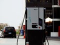 Cairo, Egypt, June 9 2023: EV charging station outdoors in Egypt for EV car or electric vehicle, Eco-friendly alternative