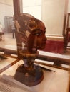 King Tut Face Sculpture Egyptian Museum