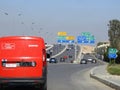 Cairo, Egypt, March 8 2023: Aramex vehicle for shipment and delivery, Aramex co is logistics company delivering to any destination