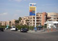 Cairo, Egypt, March 15 2024: Mobil gas and oil station, a petrol gas station of Mobil ExxonMobil corporation for global petroleum