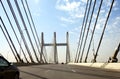 The Rod El Farag Axis Tahya Misr Masr Bridge, the world's widest cable-stayed bridge according to the