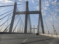 The Rod El Farag Axis Tahya Misr Masr Bridge, the world's widest cable-stayed bridge according to Guinness