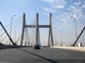 The Rod El Farag Axis Tahya Misr Masr Bridge, the world's widest cable-stayed bridge according to Guinness