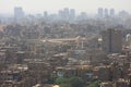 Cairo, Egypt, May 18 2018, Aerial skyline view of Cairo Egypt cityscape , panoramic view of Cairo with many modern Royalty Free Stock Photo
