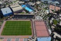 Cairo , Egypt - May 18, 2018 : Al Ahly sporting club top view, Al Ahly SC is an Egyptian professional sports club based in Cairo,