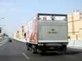 Cairo, Egypt, May 21 2023: PALFINGER truck large vehicle of BIM market Egypt for logistics and delivery goods and merchandises to Royalty Free Stock Photo
