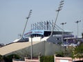 Cairo, Egypt, May 10 2023: Petrosport Stadium multi-use stadium with an all-seated capacity of 16k, completed in 2006, home for