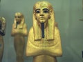 CAIRO, EGYPT- SEPTEMBER, 26, 2016: close up view of a gilded statuette in cairo