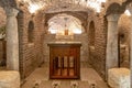 Cairo, Egypt - September 16, 2018: Inside Abu Serga church. Saints Sergius and Bacchus Church, also known as Abu Serga, in Coptic Royalty Free Stock Photo