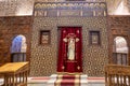 Cairo, Egypt - September 16, 2018: Inside Abu Serga church. Saints Sergius and Bacchus Church, also known as Abu Serga, in Coptic Royalty Free Stock Photo