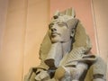 CAIRO, EGYPT- SEPTEMBER, 26, 2016: a statue of pharaoh akhenaten in cairo