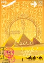 Cairo, pyramids and hieroglyphics